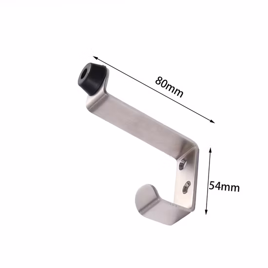 Rubber Door Stopper Security Door Stop Portable Security Door Stopper Duty Door Hook with Rubber Stopper