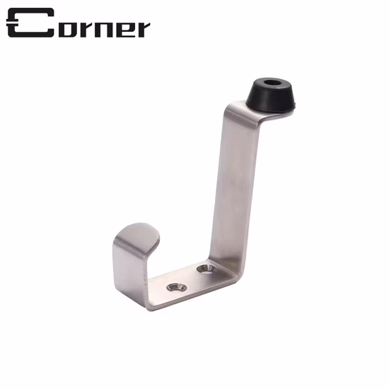 Rubber Door Stopper Security Door Stop Portable Security Door Stopper Duty Door Hook with Rubber Stopper