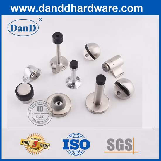 A rolha magnética moderna da porta do protetor de parede datilografa batentes pretos da porta