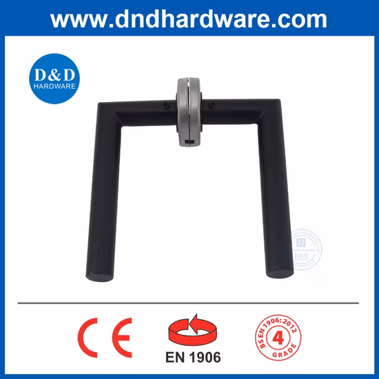 Móveis Europeanzinc Estilo Americano ou Maçaneta de Porta Preta Hardware de Fechadura em Aço Inoxidável En1906: 2012 Personalização de Amostra de Alavanca de Porta de Passagem
